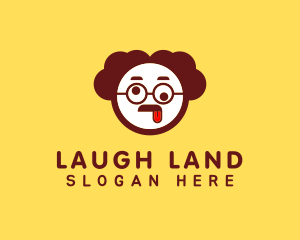 Funny Man Head logo