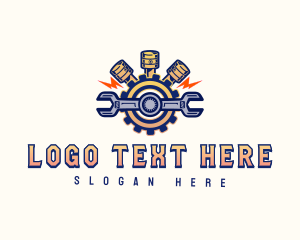 Wrench Engine Piston logo