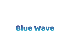 Cute Blue Gradient logo design