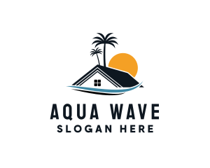 Tropical Beach Home logo design
