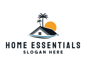 Tropical Beach Home logo design