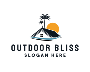 Tropical Beach Home logo design