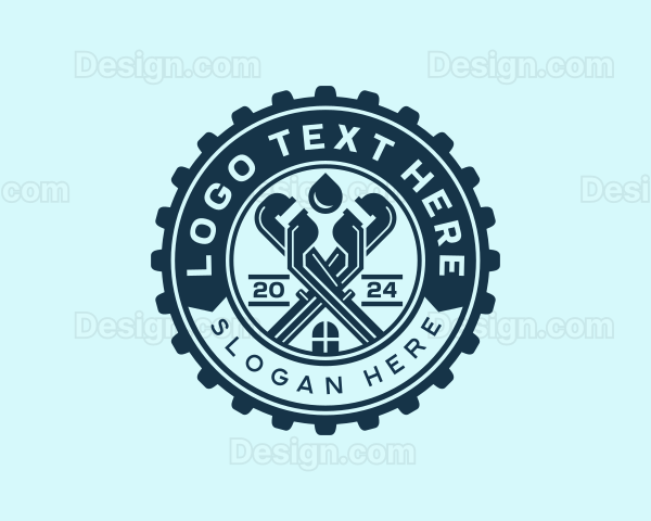 Handyman Plumbing Repair Logo