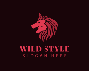 Royal Wild Lion logo design