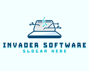 Laptop Computer Technology logo design