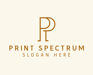 Legal Publishing Firm Letter P logo design