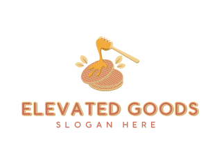 Pancake Honey Maple Syrup logo design