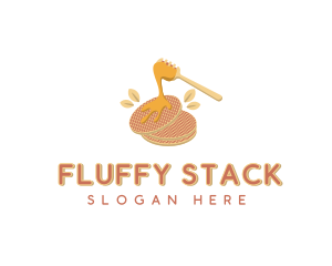 Pancake Honey Maple Syrup logo design