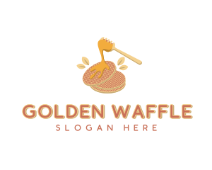 Pancake Honey Maple Syrup logo design