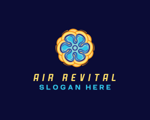 Fan Propeller HVAC logo design