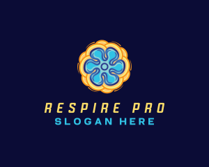 Fan Propeller HVAC logo design