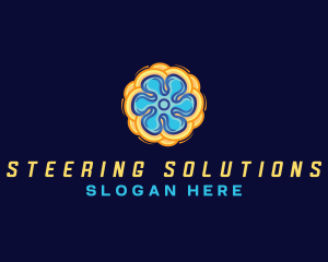 Fan Propeller HVAC logo design