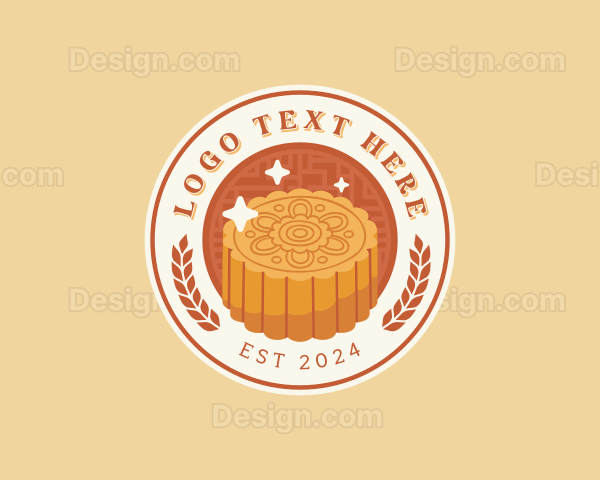 Mooncake Pudding Dessert Logo