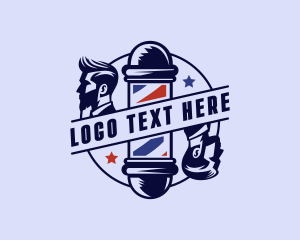 Men Grooming Barber Logo