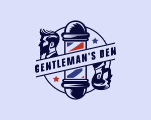 Men Grooming Barber logo design