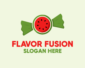 Watermelon Fruit Candy  logo design