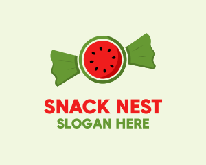 Watermelon Fruit Candy  logo design