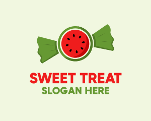 Watermelon Fruit Candy  logo design