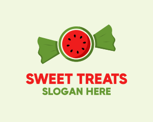 Watermelon Fruit Candy  logo design