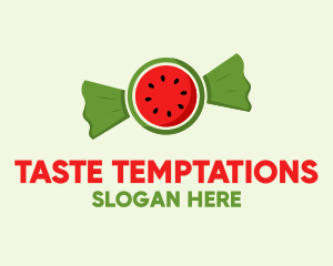 Watermelon Fruit Candy  logo design