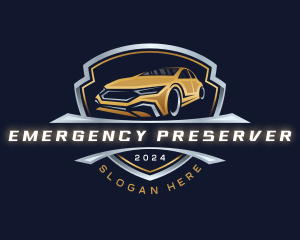 Mechanic Car Shield logo design