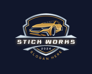 Mechanic Car Shield logo design