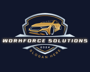 Mechanic Car Shield logo design