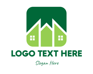 Green Pointed House logo