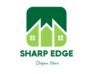 Green Pointed House logo