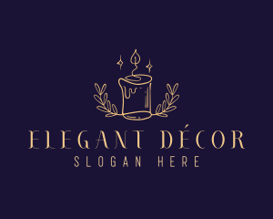 Wax Candle Decor logo design