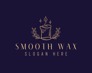 Wax Candle Decor logo design