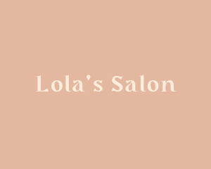 Stylish Business Salon logo design