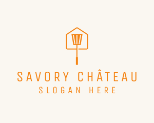 Orange Spatula House Restaurant logo design