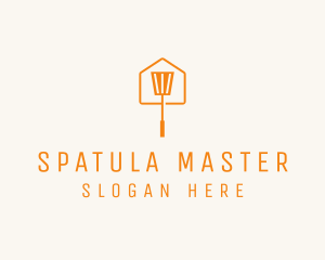 Orange Spatula House Restaurant logo design