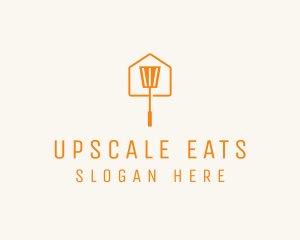 Orange Spatula House Restaurant logo design