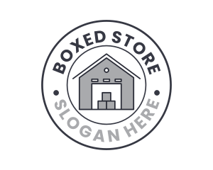 Logistics Box Warehouse  logo design