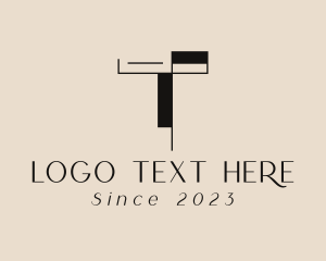 Interior Design Letter T logo