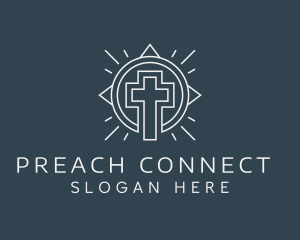 Modern Cross Fellowship logo design