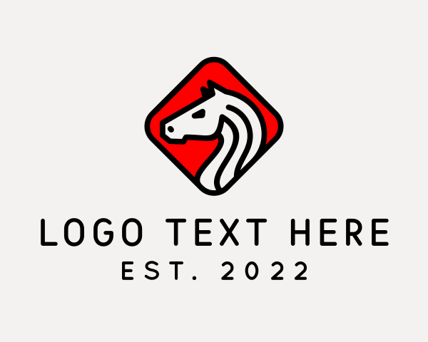 Brown Horse logo example 2