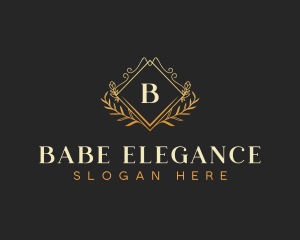 Luxury Wreath Wedding Planner logo design