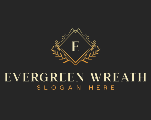 Luxury Wreath Wedding Planner logo design