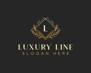 Luxury Wreath Wedding Planner logo design