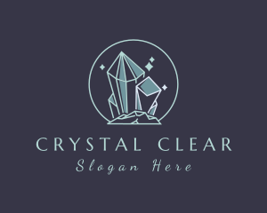 Sparkle Crystal Gem  logo design