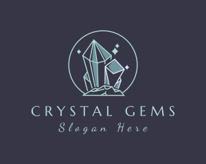 Sparkle Crystal Gem  logo design