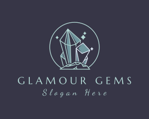 Sparkle Crystal Gem  logo design