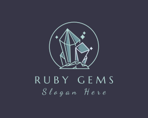 Sparkle Crystal Gem  logo design