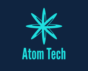 Atom Laboratory Research logo design