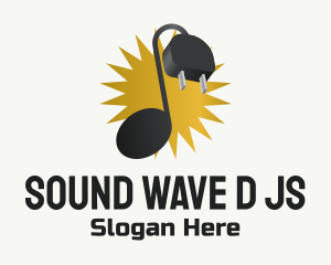 Music Plug Electronic Instrument logo design