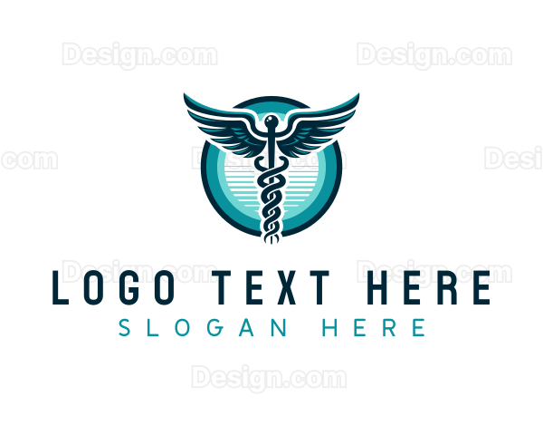 Healthcare Nursing Caduceus Logo