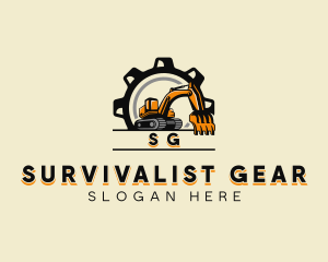 Industrial Excavation Gear logo design